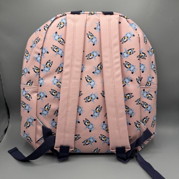 Bluey Pink Allover Print Backpack NEW